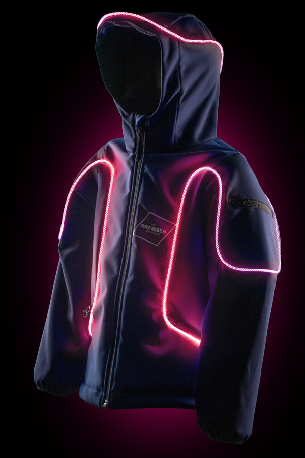 Halo LED Jacket - Softshell, blue